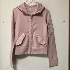 JOE'S フード付きピンクジャケット S パーカー
