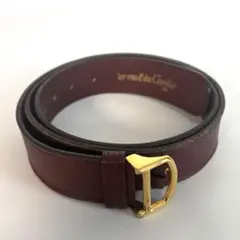 カルティエ ベルト Cバックル マストシリーズ ヴィンテージ レザー ブラウン