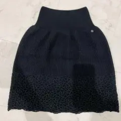 CHANEL カメリア ニットスカート