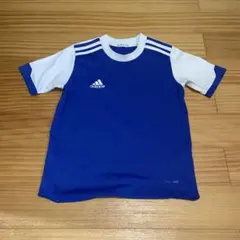 adidas 青白 スポーツウェア 半袖120cm