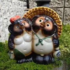 信楽焼　ペアー狸　タヌキ　狸　たぬき
