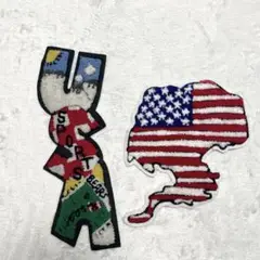 アメリカ USA ビッグ ワッペン アップリケ まとめ売り ①