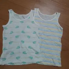 ユニクロ　メッシュ　タンクトップ　肌着　100