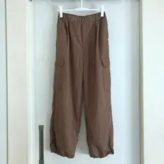 hunch ブラウン カーゴパンツ サイドポケット付き sizeFREE