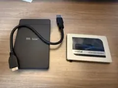 crucial MX500 SSD 500GB 外付けドライブ用アダプター付き