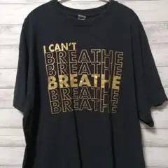 GILDAN　Tシャツ　XL　ゴールドプリント　USA古着