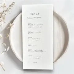 メニュー表　ドリンクメニュー表　ドリンクメニュー　結婚式　ウェディング　Q96