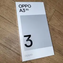 OPPO A3 5G 4GB/128GB パープル 新品 充電器付属