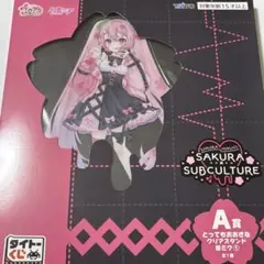 タイトーくじ 桜ミク A賞 とってもおおきなクリアスタンド 桜ミク