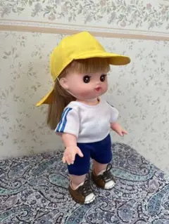 メルちゃんの体操服（ブルー）と選べるカラー帽子