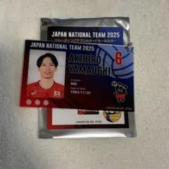 ⑥バレーボール男子　日本代表　アクリルカードキーホルダー　山内晶大選手