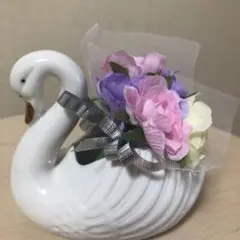 白鳥 陶器 小物入れ インテリア