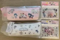 セーラームーン サンリオ キャラクターズ ペンケース フレークシール A B
