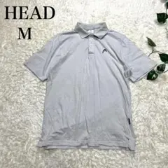 HEAD ヘッド ポロシャツ ゴルフシャツ メンズ グレー 灰色 ベージュ M