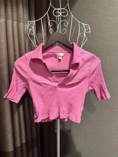 H&M Tシャツ S ショート丈