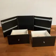 IKEA KALLAX ブラック引き出し2個セット