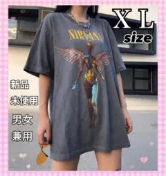 Tシャツ ◆ Nirvana ニルヴァーナ ◆ プリントバンド ロック系 グレー