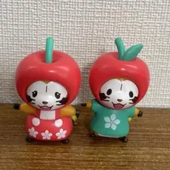 ☆ あらいぐま ラスカル ココス 立体マグネット りんご 2種セット