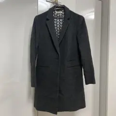miu miu ファー付きチェスターコート