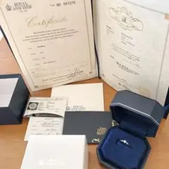 ROYAL ASSCHER 0.17ct 天然ダイヤモンド プラチナ 指輪