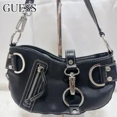 ✨美品✨GUESS ブラック ショルダーバッグ　アクセサリーポーチ