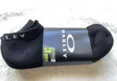 ★★新品オークリー OAKLEY メンズソックス３ピース黒色　２5〜２7cm★★