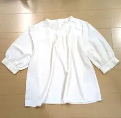 Honeys　6分袖フリルブラウス　タグ付き未使用　LLサイズ