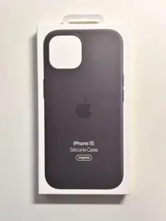 【新品】純正 iPhone 15 シリコンケース・ブラック①