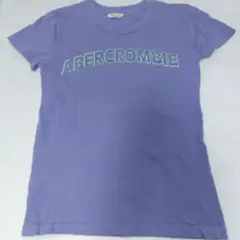 Abercrombie パープル ロゴ Tシャツ