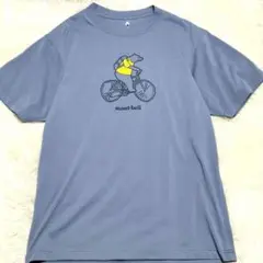 【匿名配送】モンベル　mont-bell　半袖ロゴTシャツ　グレー　熊　M