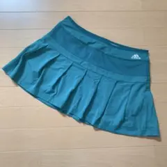 adidas テニス プリーツスカート グリーン ホワイト リバーシブル 緑 白