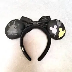 【美品】ディズニー　カチューシャ　シンプルカチューシャ　黒