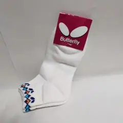 【匿名配送】Butterfly 卓球ソックス　レディース 　M 22-24.5