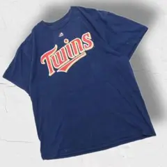 MLB メジャーリーグ Majestic ツインズ クルーネックTシャツ