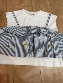 ブランシェス　レモンフラワーTシャツ　130