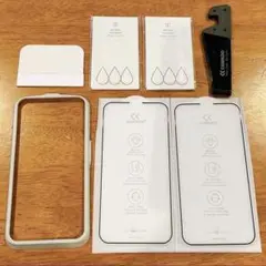⭐️ ガラスフィルム iPhone13/13pro 用 黒枠 保護フィルム