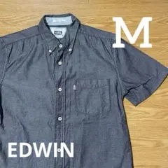 セール！EDWIN エドウィン メンズ ワークシャツ 半袖 M アメカジ