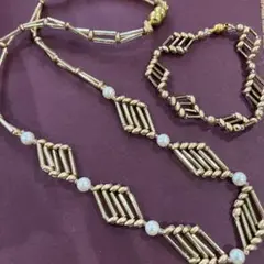 処分価格　ハンドメイドペンダントとブレス　マグネットでロングにも