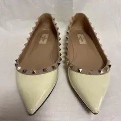 VALENTINO GARAVANI ロックスタッズ フラットシューズ 38