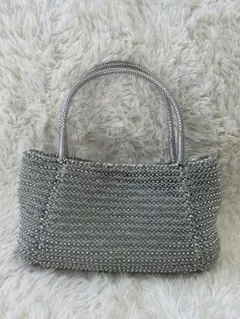 FRESCA　 トートバッグ ワイヤーバッグ シルバー 銀座ヨシノヤ