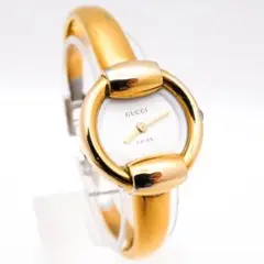 《人気》GUCCI 腕時計 ホワイト バングル オールドグッチ 1400L