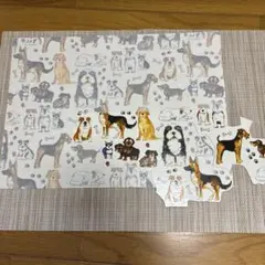Dog柄　転写紙