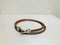 TAPIRUS タピルス　レザーブレスレット　2重 シルバー925 日本製