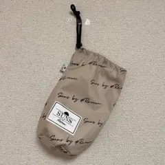 美品 Re:room リルーム ロゴ小物入れ ポーチ BEIGE ベージュ 薄茶