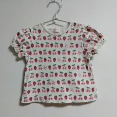 シャーリーテンプル フォーベビー　いちごとさくらんぼのＴシャツ　70