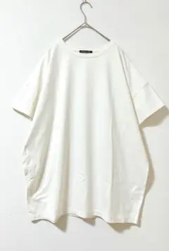 美品　mizuiro ind ミズイロインド 半袖 クルーネックワイドカットソー