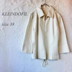 KLEINDOEIL 7分袖ジャケット サイズ38 クリーム色 通勤 854