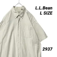 【訳あり】L.L.Bean エルエルビーン 半袖シャツ Lサイズ