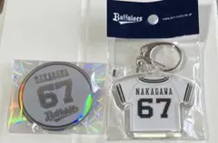 オリックスバファローズ　中川圭太　缶バッジ　キーホルダー