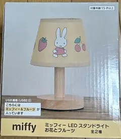 ミッフィー　LEDスタンドライト　お花とフルーツ